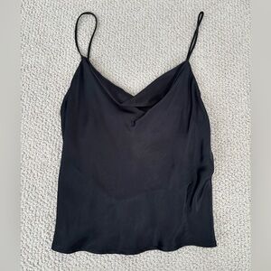 Satin Black Women's Camisole Top